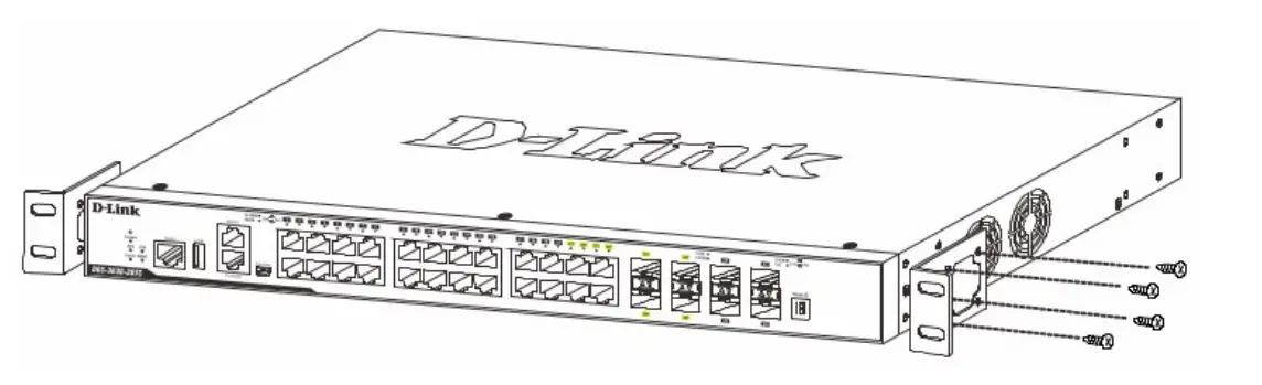 D-Link DGS-3000-28SC Layer 2 Gigabit Stackable Managed Switch - Installation 2