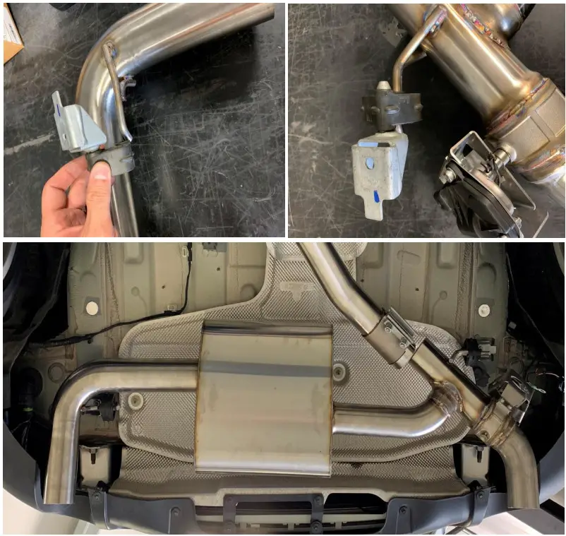 DINAN D660 0083 Valved Axle Back Exhaust - Dinan Muffler