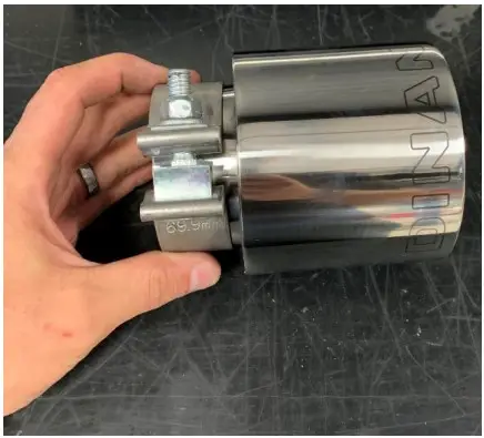 DINAN D660 0083 Valved Axle Back Exhaust - Exhaust Tips