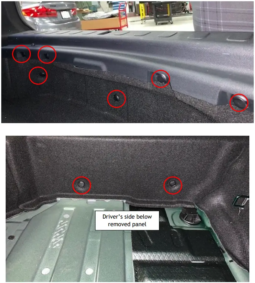 DINAN D660 0083 Valved Axle Back Exhaust - trunk trim