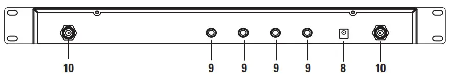 CAD GXLIEM Wireless In-Ear Monitor System - Quad channel rear view