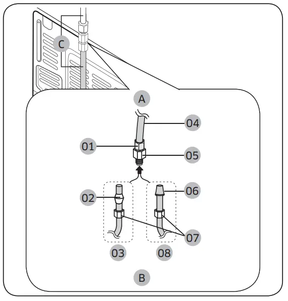 SAMSUNG RF4500A 30 Inch French Door Refrigerator - Refrigerator