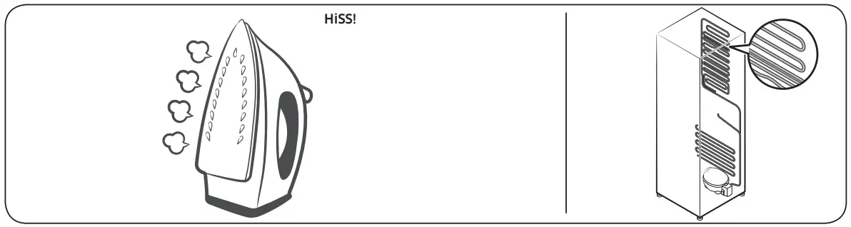 SAMSUNG RF4500A 30 Inch French Door Refrigerator - causing sizzling