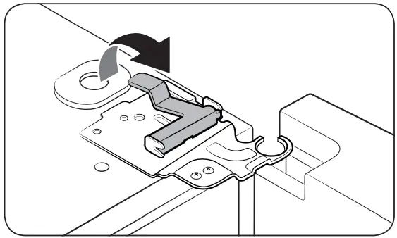 SAMSUNG RF4500A 30 Inch French Door Refrigerator - draw up the clamp1