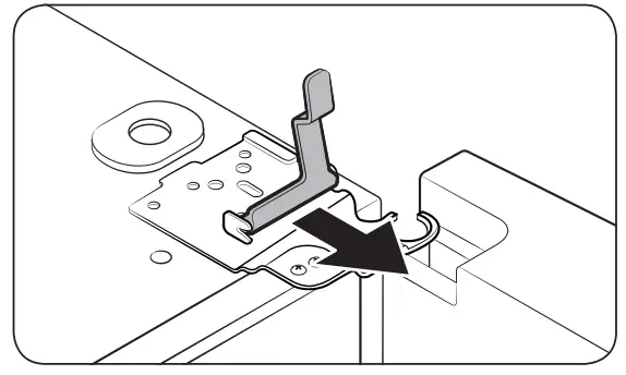 SAMSUNG RF4500A 30 Inch French Door Refrigerator - draw up the clamp4