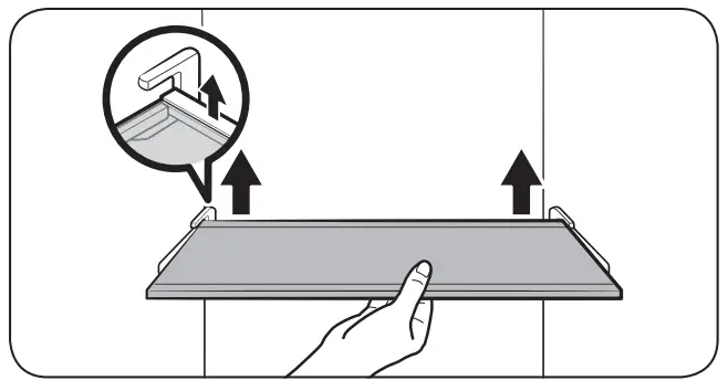 SAMSUNG RF4500A 30 Inch French Door Refrigerator - fridge door