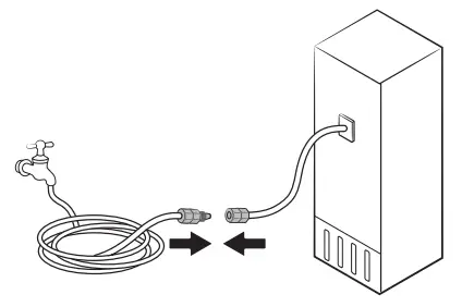 SAMSUNG RF4500A 30 Inch French Door Refrigerator - line stop cock