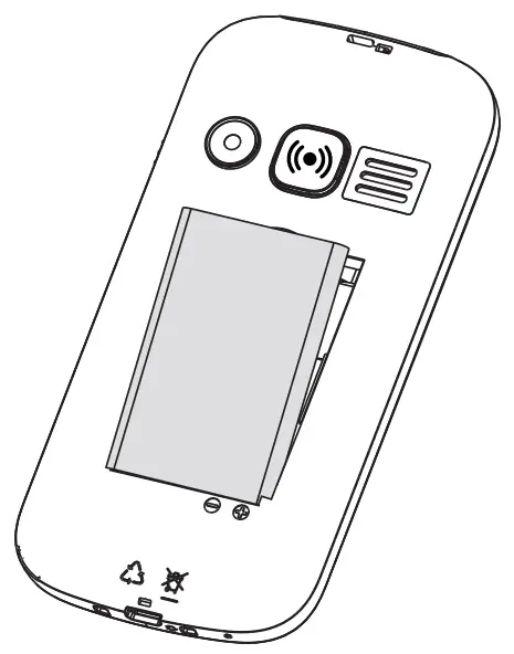 doro 1360 Unlocked 2G Dual SIm Mobile Phone - battery