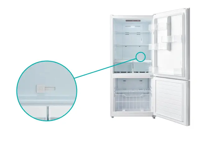 Esatto 529L Bottom Mount Refrigerator-Control
