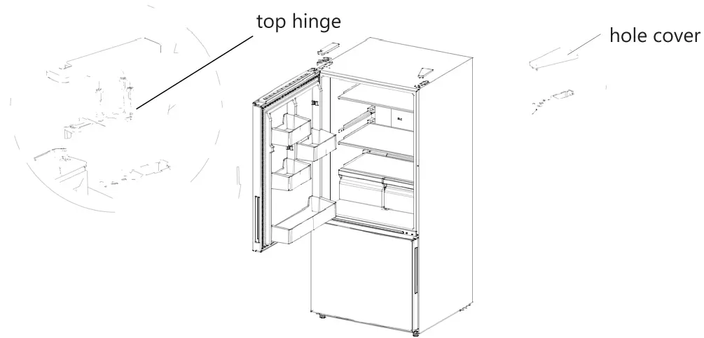 Esatto 529L Bottom Mount Refrigerator-down