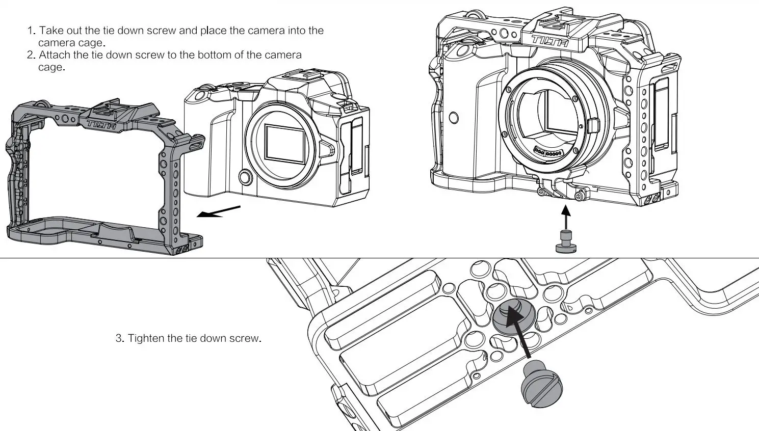 TILTA TA-T22-A-G Camera Cage Kit B for Canon User Manual - Installing Camera Cage