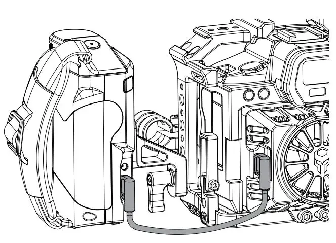 TILTA TA-T22-A-G Camera Cage Kit B for Canon User Manual - To power the cooling system