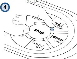Cleaning Cycles control panel Inductions