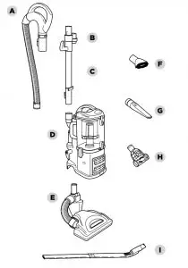 Shark NV360/ NV361 Navigator parts
