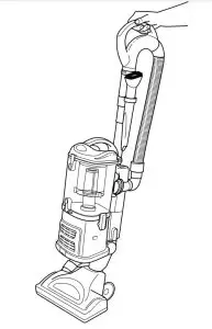 Shark NV360/ NV361 Navigator Lift-Away Deluxe upright mode