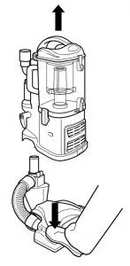 VACUUM IN LIFT-AWAY MODE