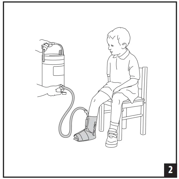 10A01 DJ Orthopedics Aircast Ankle Cryo Cuff with Cooler Tube - figure 2