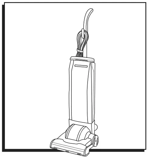 ULINE H-2549 Sanitaire Upright Vacuum - Cover