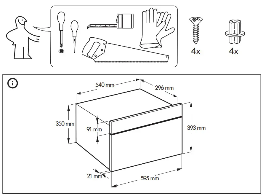 IKEA 503 687 79 MATÄLSKARE Forced Air Oven - Product Overview 1