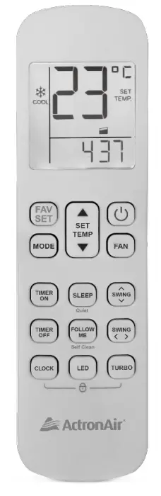 ActronAir CRE-125AS Remote Control