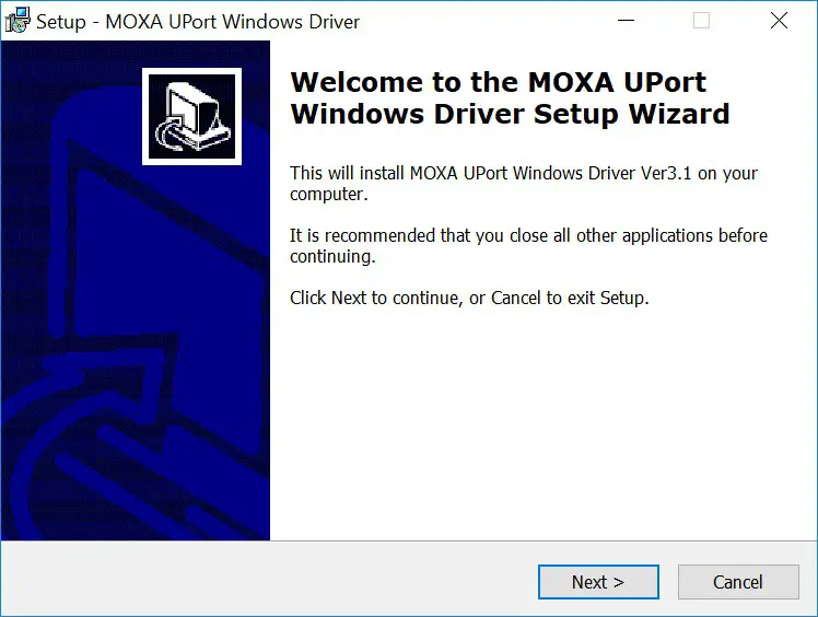 MOXA 1200 1400 1600 Series USB to Serial Converter- installing the driver