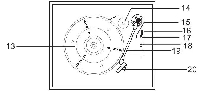 VICTROLA VTA-65 3 In 1 Turntable - Part of the Turntable