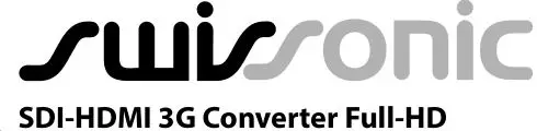 swissonic SDI-HDMI 3G Converter Full-HD User Guide