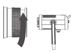 Godoz FLS8 Fresnel Attachment for Cob LED Lights- Push