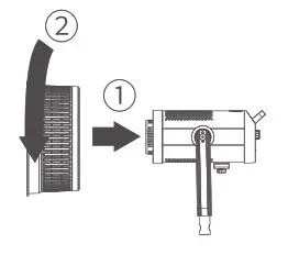 Godoz FLS8 Fresnel Attachment for Cob LED Lights- Take