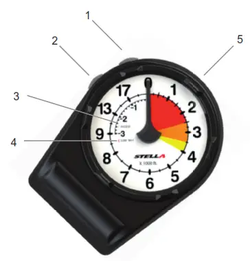 STELLA 393916 Digital Altimeter with Analog Display - Description