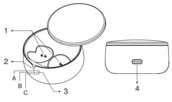 WESTENDXFi BT 001 Concertmaster TWS 3D Earbuds - Charging Case operation