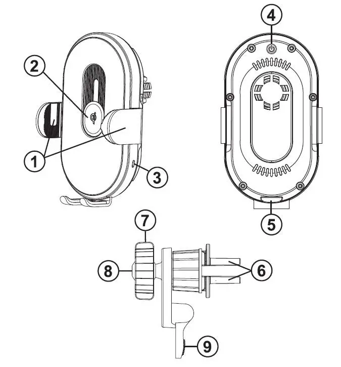Fontastic 260391 Magic Car Holder and Wireless Charger fig1