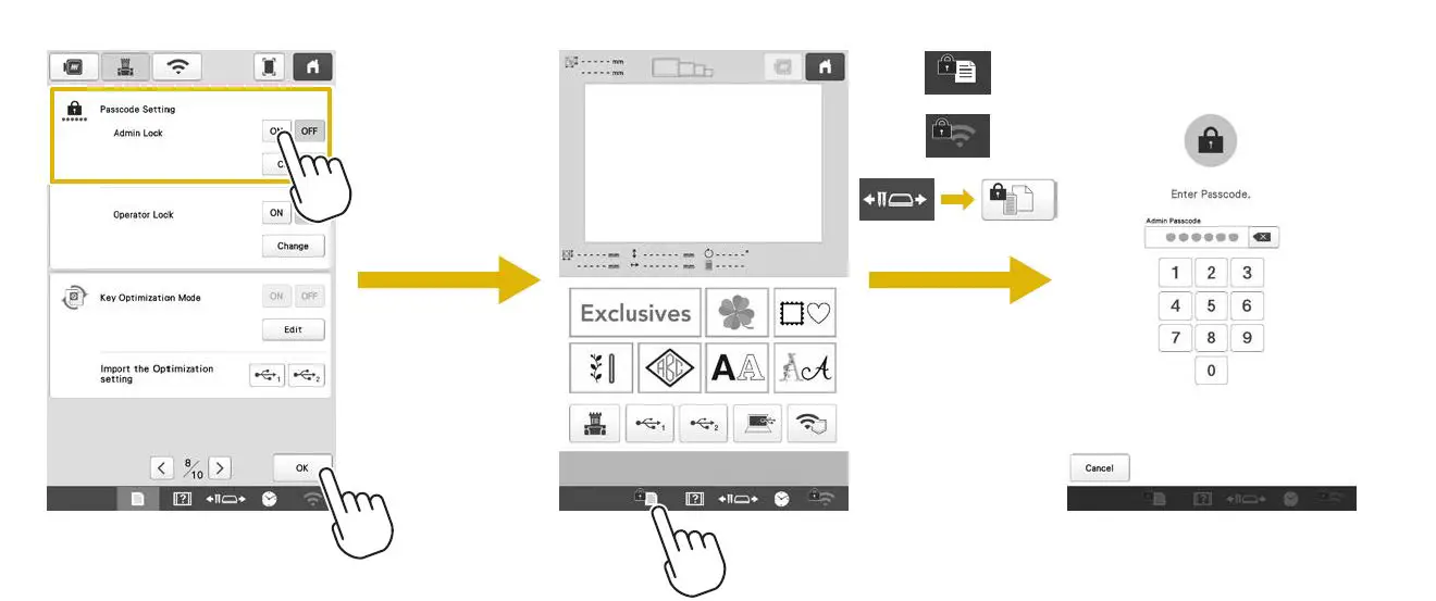 baby lock BMY6 Multi-Needle Embroidery Machine fig 28
