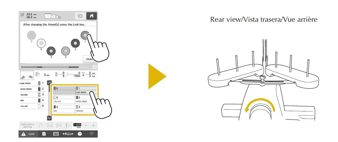 baby lock BMY6 Multi-Needle Embroidery Machine fig 31