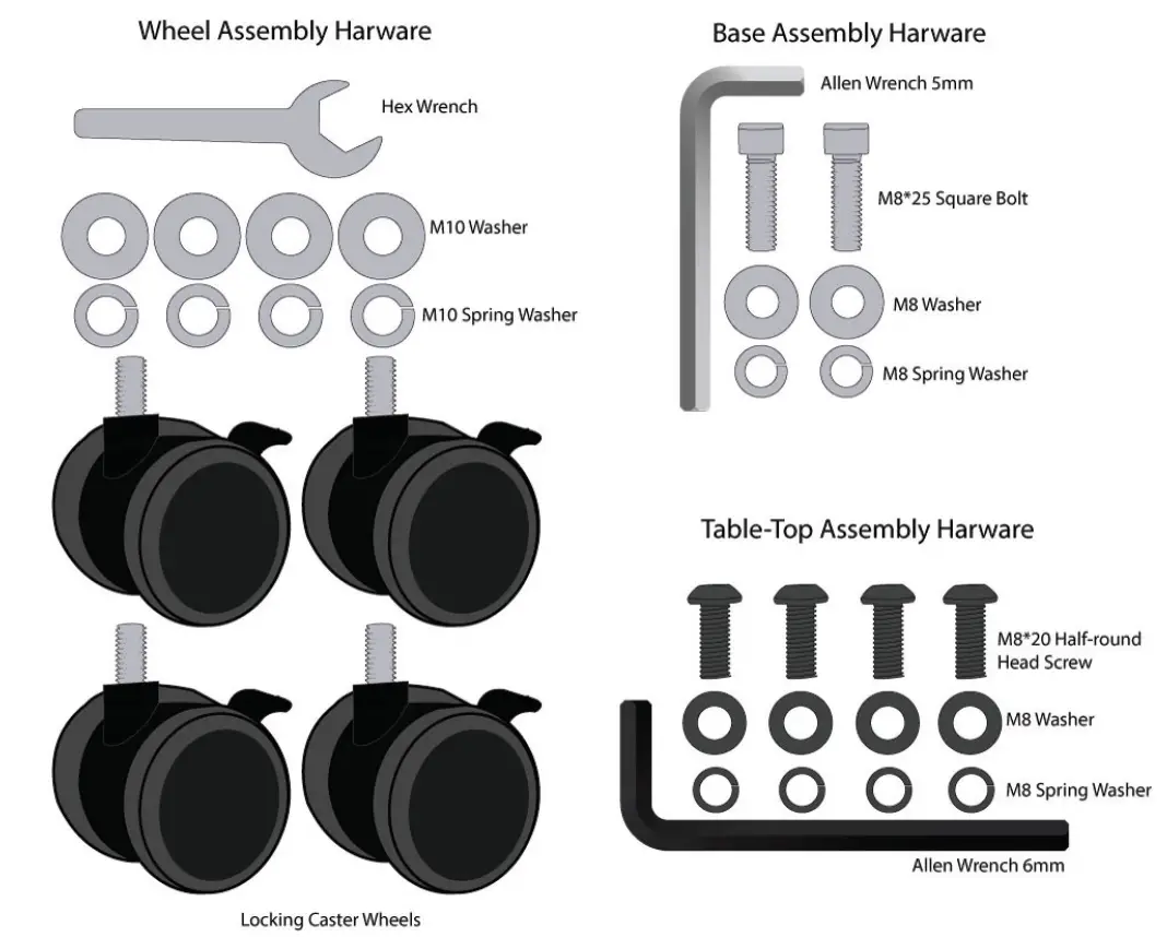 WISELIFT-WLT400-Rolling-Work-Station-Swivel-Table-fig-2