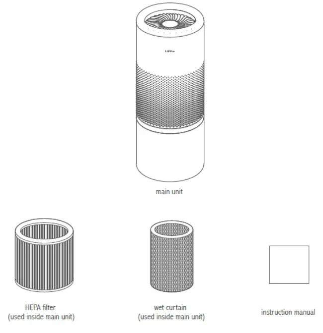 LIFAair LAH302 Smart Air Purifying Humidifier