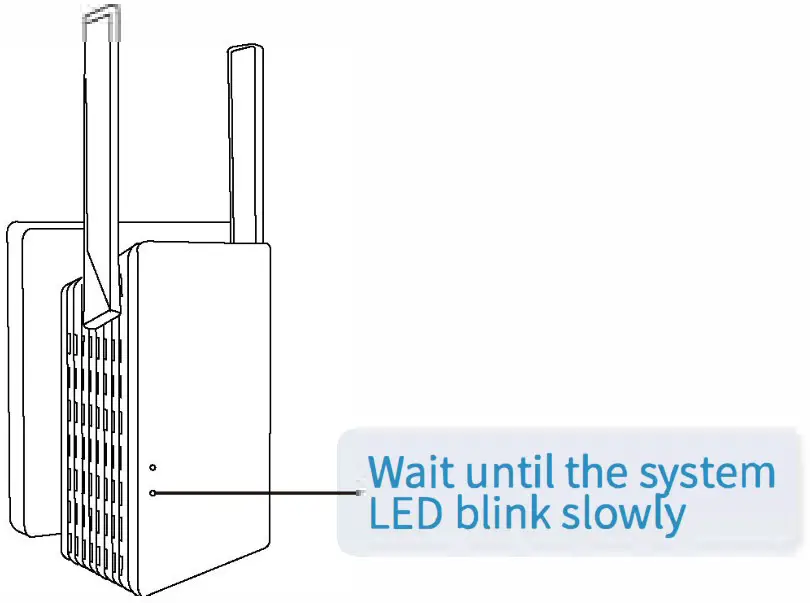 HAOLIYUAN E1322 Wireless Repeater AP Router - Power on 2