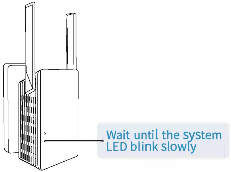 HAOLIYUAN E1322 Wireless Repeater AP Router - Power on