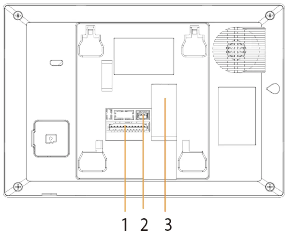 dahua VTH2621GWP Digital Indoor Monitor - Rear Panel1