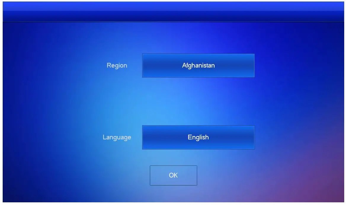 dahua VTH2621GWP Digital Indoor Monitor - Region and language