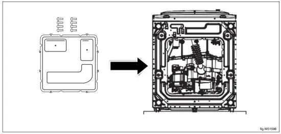 Install the bottom cover plate