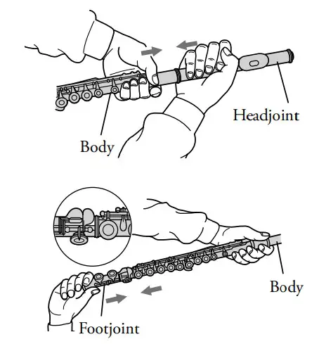 YAMAHA Piccolo Flute assembling