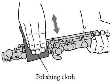 YAMAHA Piccolo FluteHand Polishing cloth