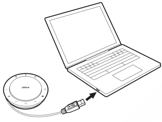 Jabra PHS040Wa Speak 750 MS Wireless Bluetooth Speaker - USB charging