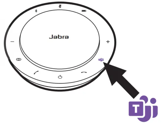 Jabra PHS040Wa Speak 750 MS Wireless Bluetooth Speaker - purple LED 2