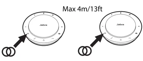 Jabra PHS040Wa Speak 750 MS Wireless Bluetooth Speaker - purple LED 4