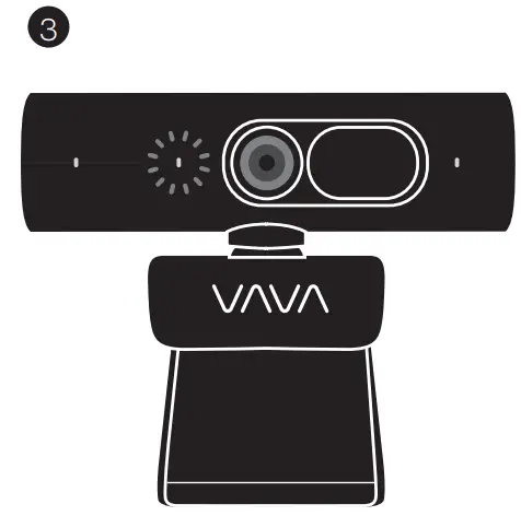 VAVA VA-VD020 2K HD Webcam with Dual Microphones - 3