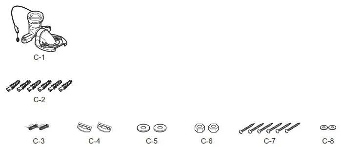TOTO Neorest Toilet Bowl Floor flange.