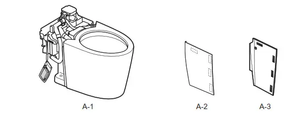 TOTO Neorest Toilet Bowl Included parts