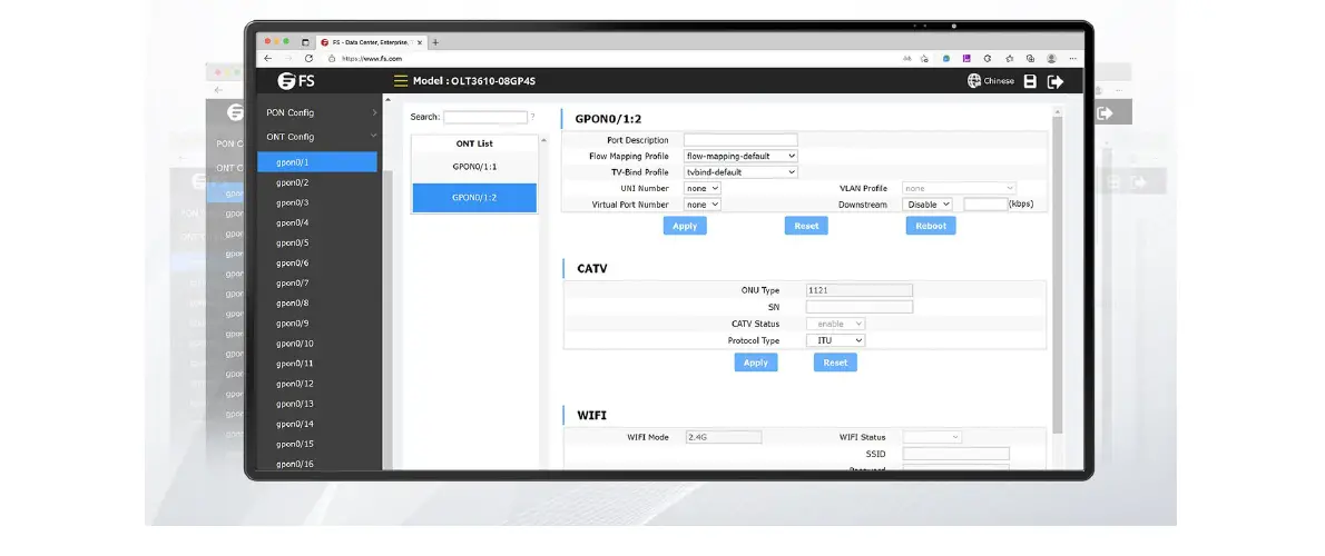 Fs Ta1710-4g-p High End Integrated Broadband Access Device User Manual Fs Ta1710-4g-p High End Integrated Broadband Access Device User Manual